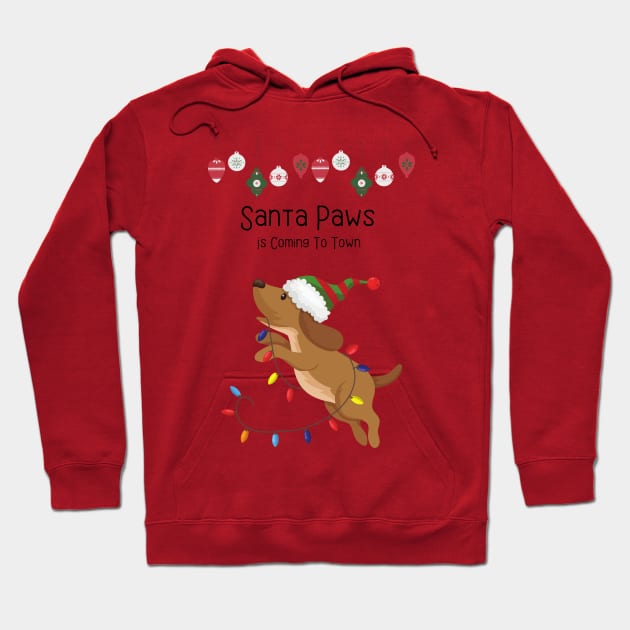 Santa Paws is coming to town! Hoodie by MadeBySerif